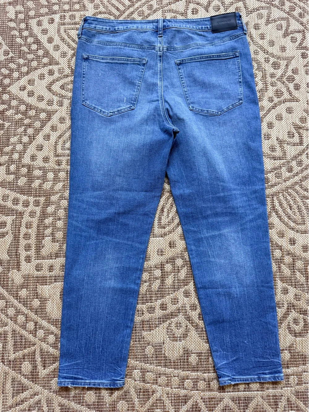 NWT Express Mens Stretch Skinny Jeans Size 36/30 (37 X 28) Distressed New
